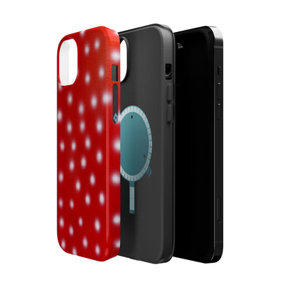 MagSafe "cherry crush polka dot" airbrush iPhone case