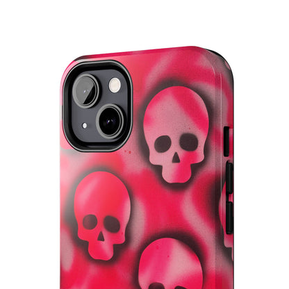 "pink skully" airbrush iPhone case