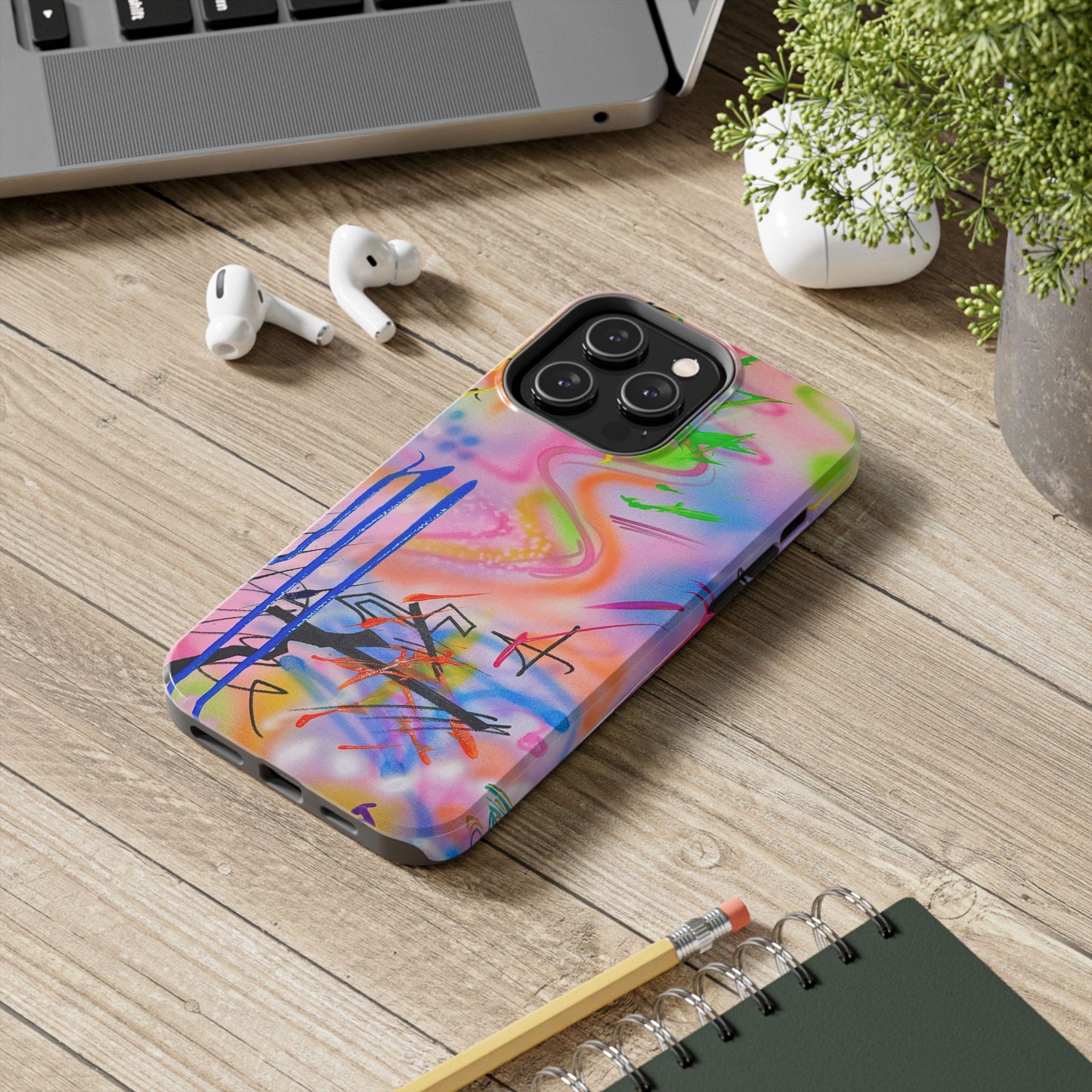 "neon haze" airbrush iPhone case