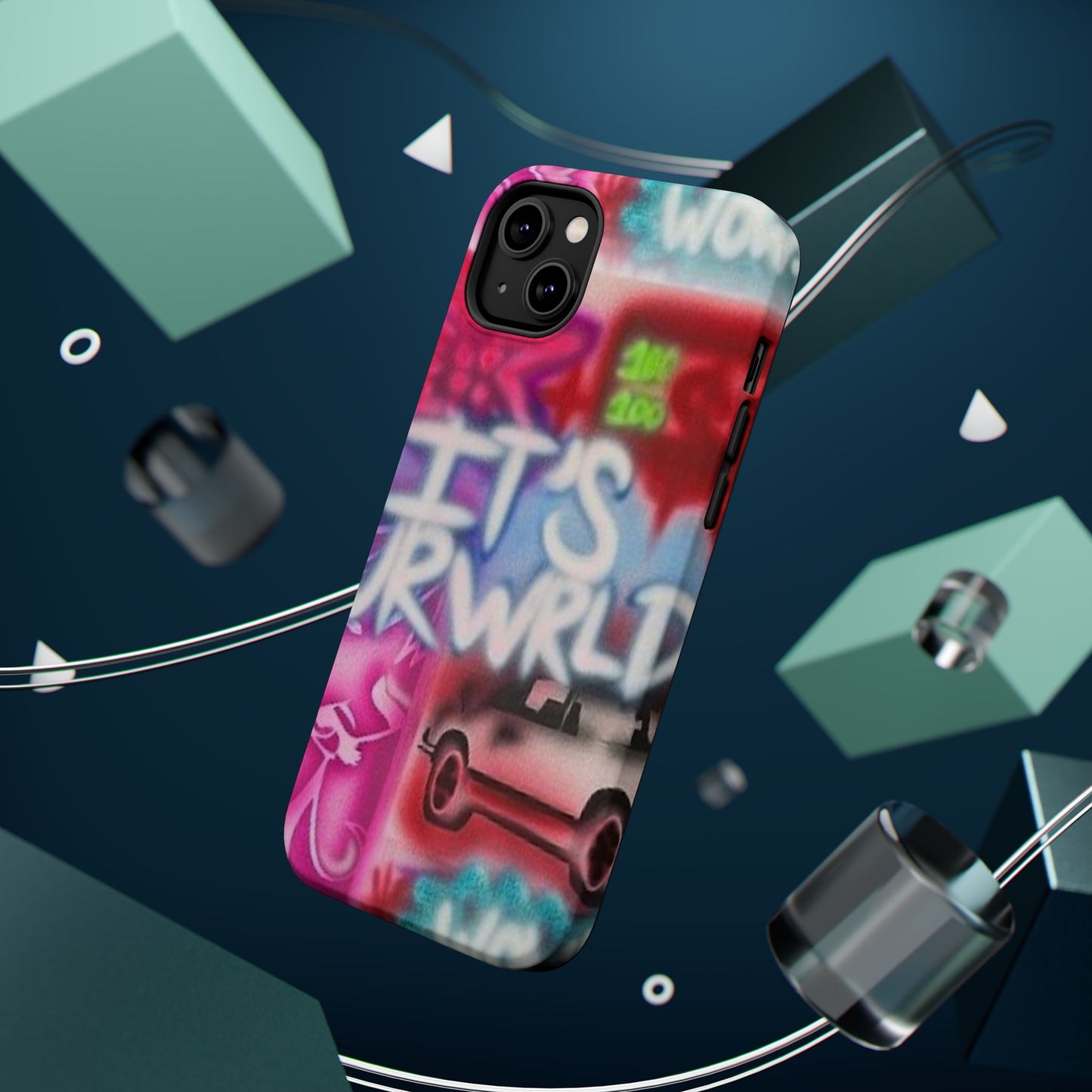 MagSafe „its ur WRLD“ Airbrush iPhone Hülle