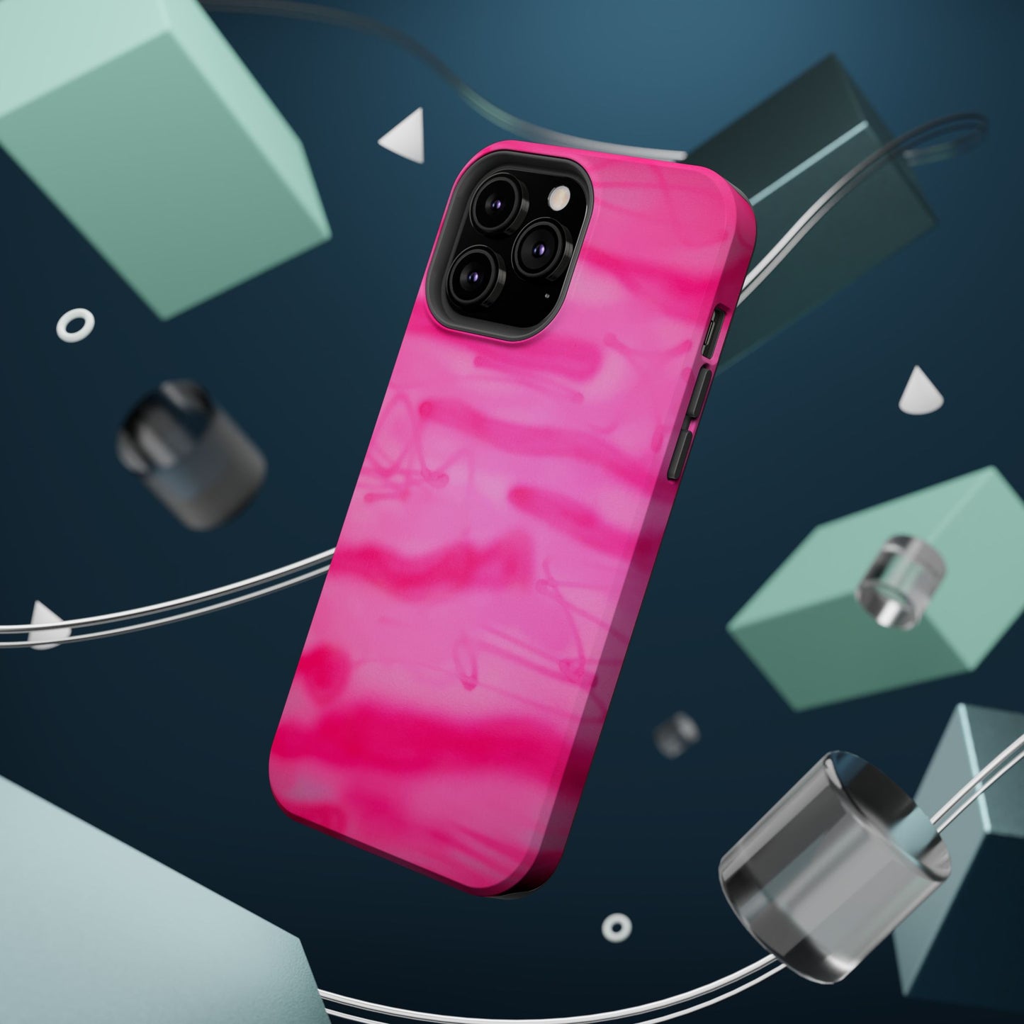 MagSafe "pink camo" airbrush iPhone case