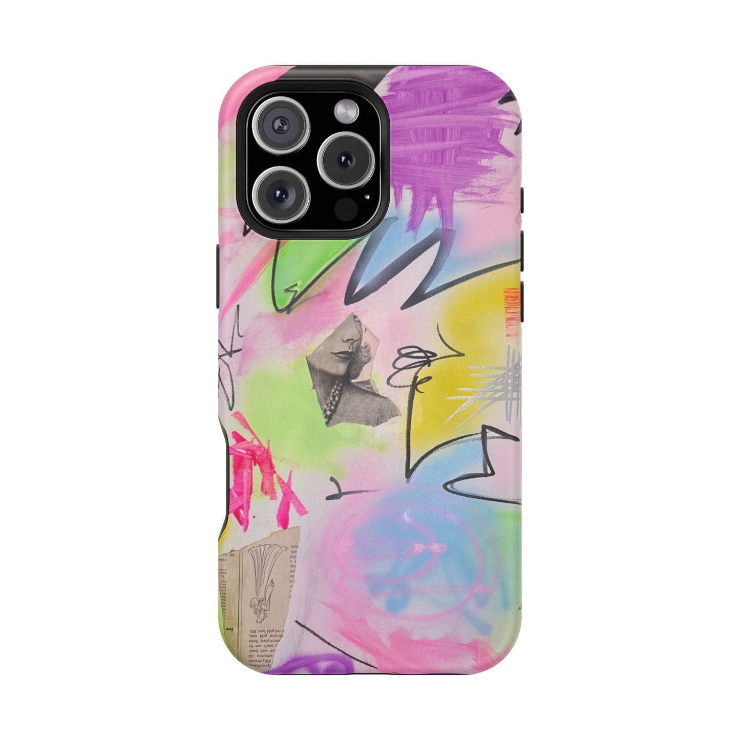 MagSafe "pastel static" airbrush iPhone case