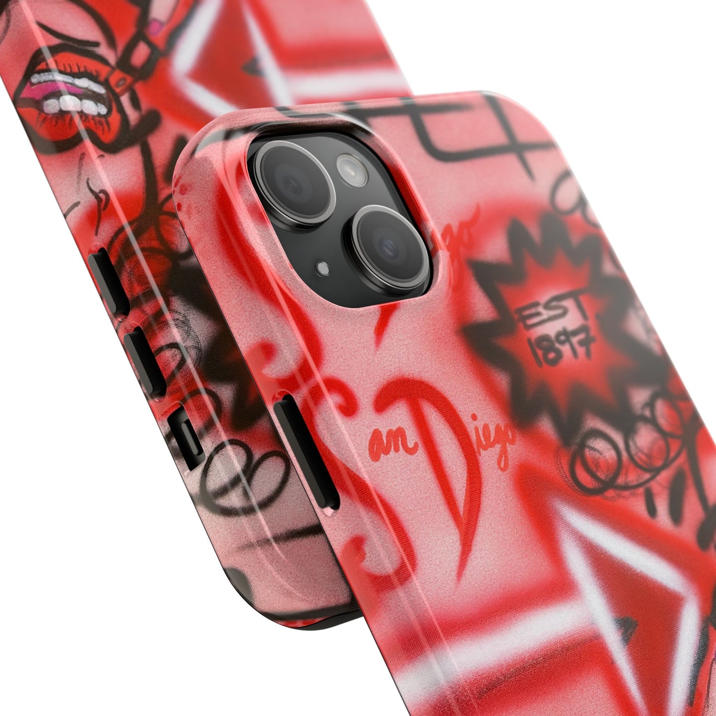 "san diego" airbrush iPhone case