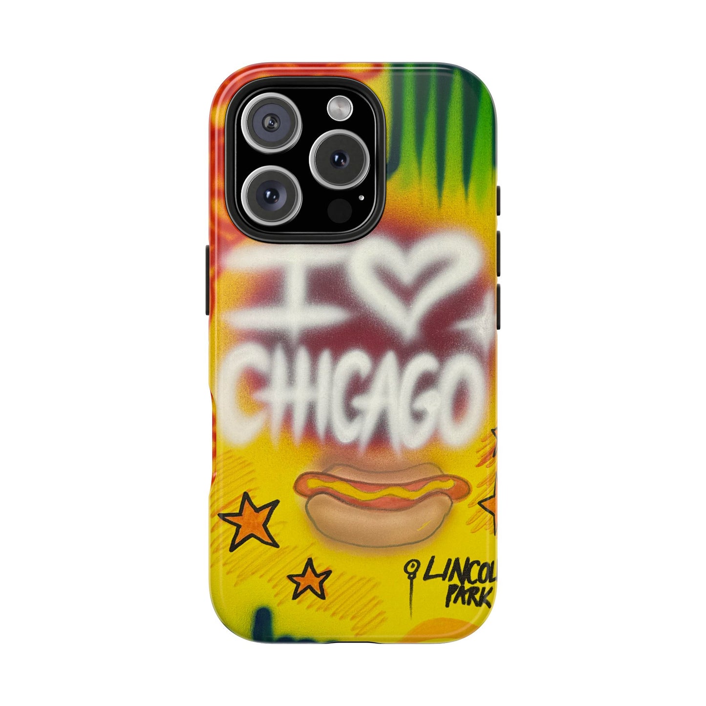 "chicago" airbrush iPhone case