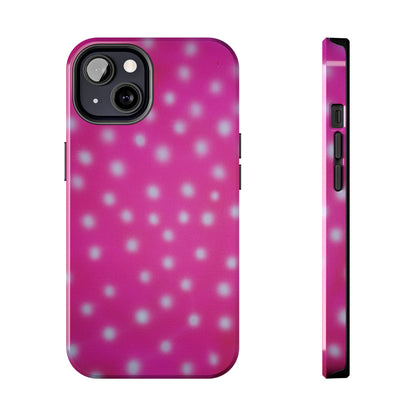 "bubblegum polka dot" airbrush iPhone case