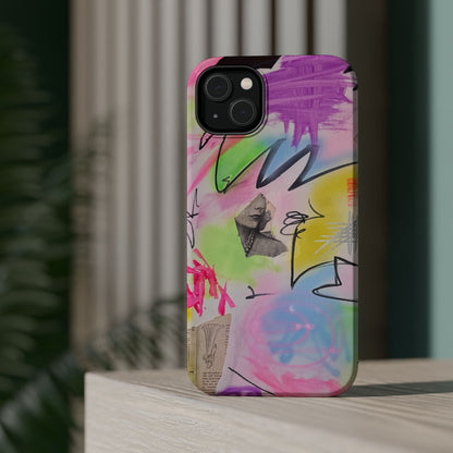 MagSafe "pastel static" airbrush iPhone case