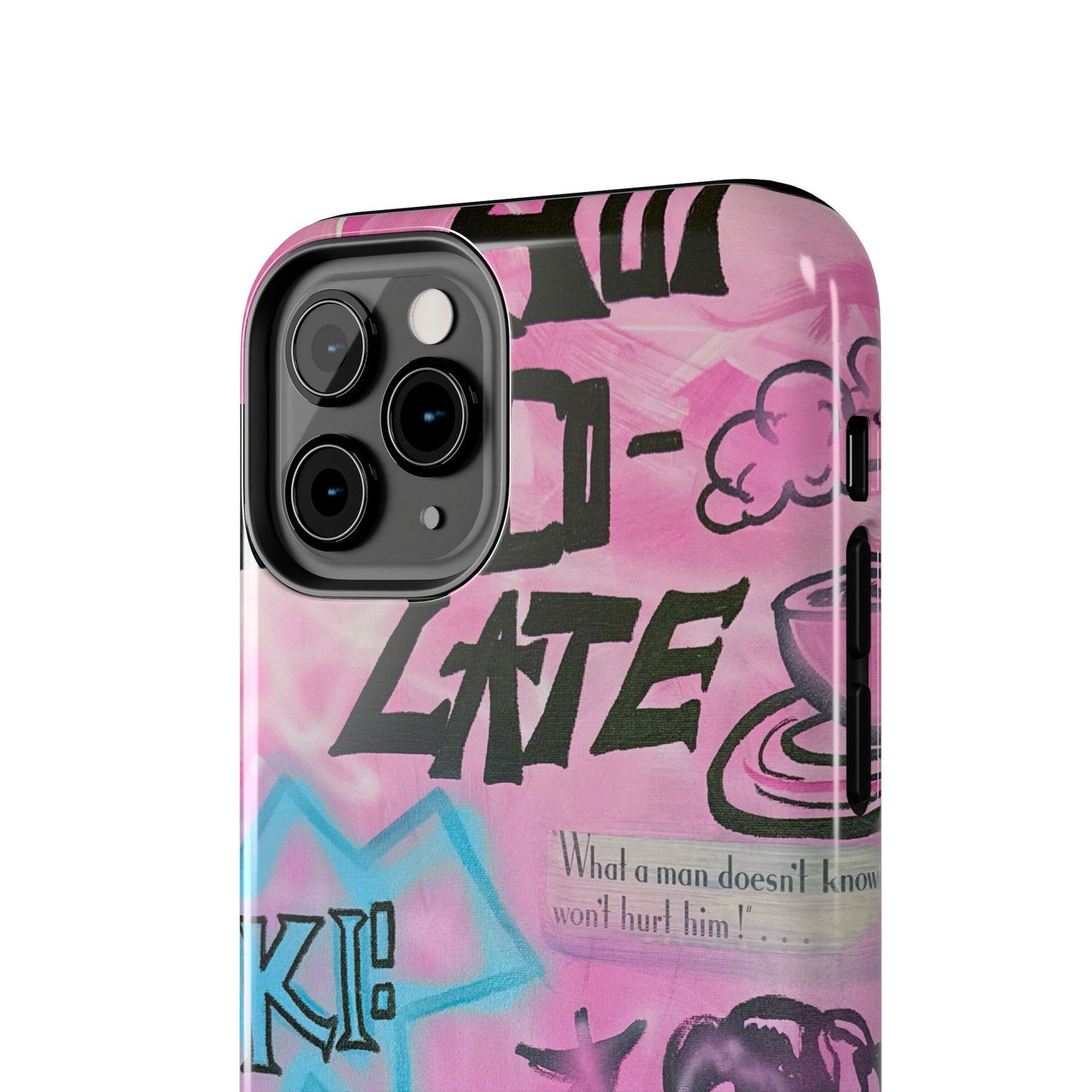"avant le ski" airbrush iPhone case