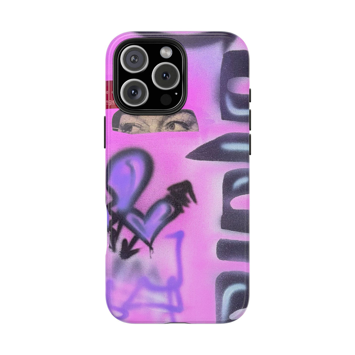 "Lila Prinzessin" Airbrush iPhone Hülle