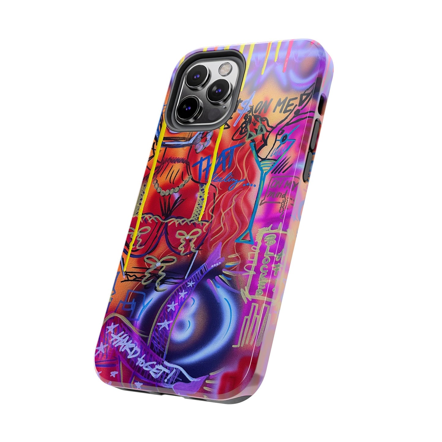 "shots on me" airbrush iPhone case
