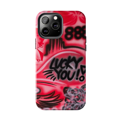 "LUCKY YOU! PT. 2" airbrush iPhone case