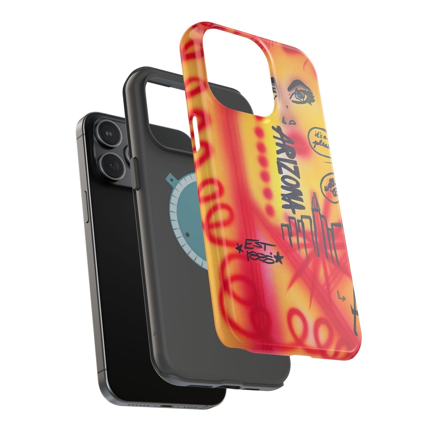 MagSafe "tempe, az" airbrush iPhone case