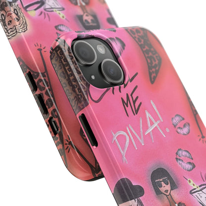 "party diva" airbrush iPhone case
