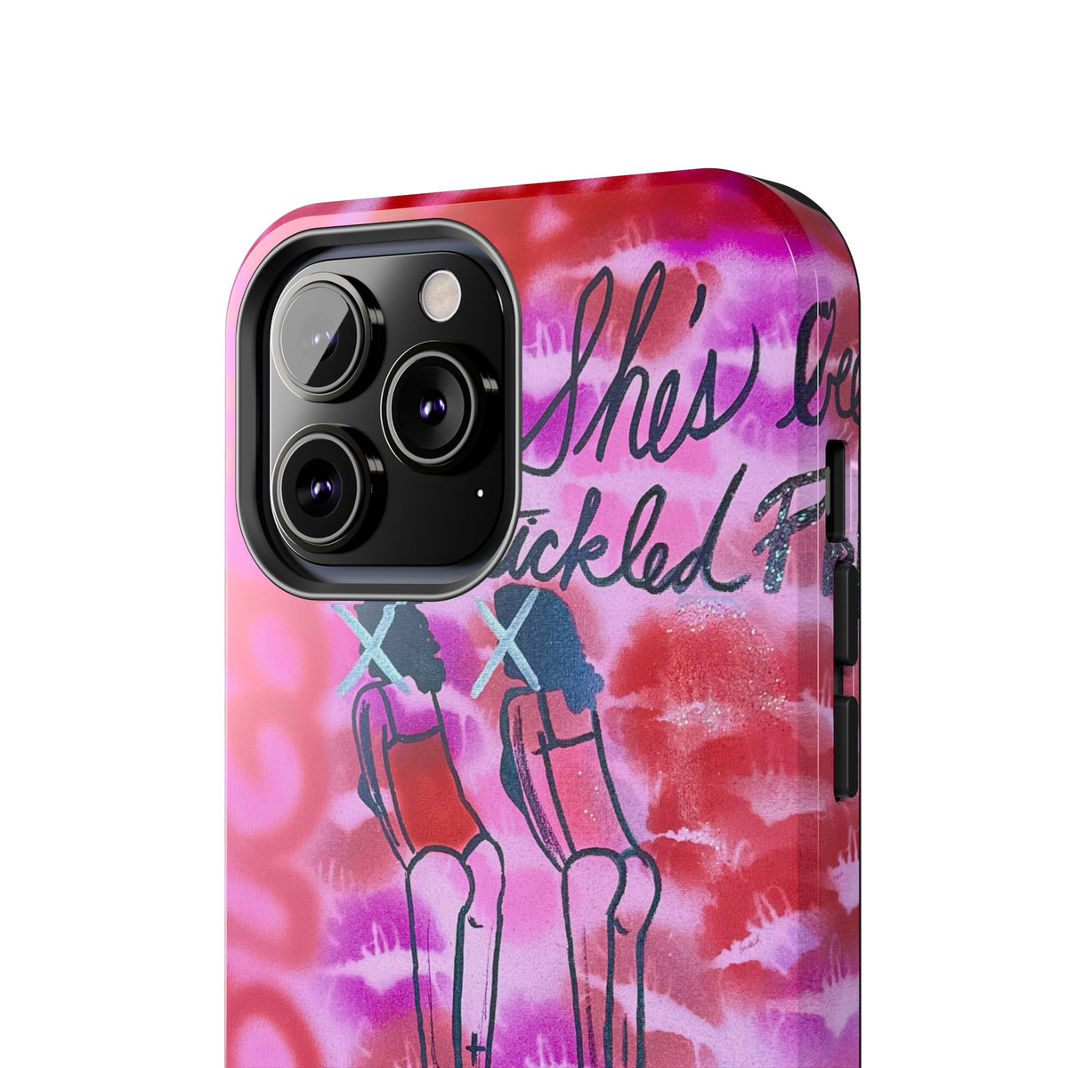 "tickled pink" airbrush iPhone case