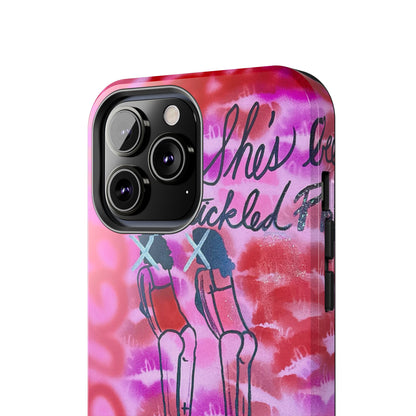 "tickled pink" airbrush iPhone case