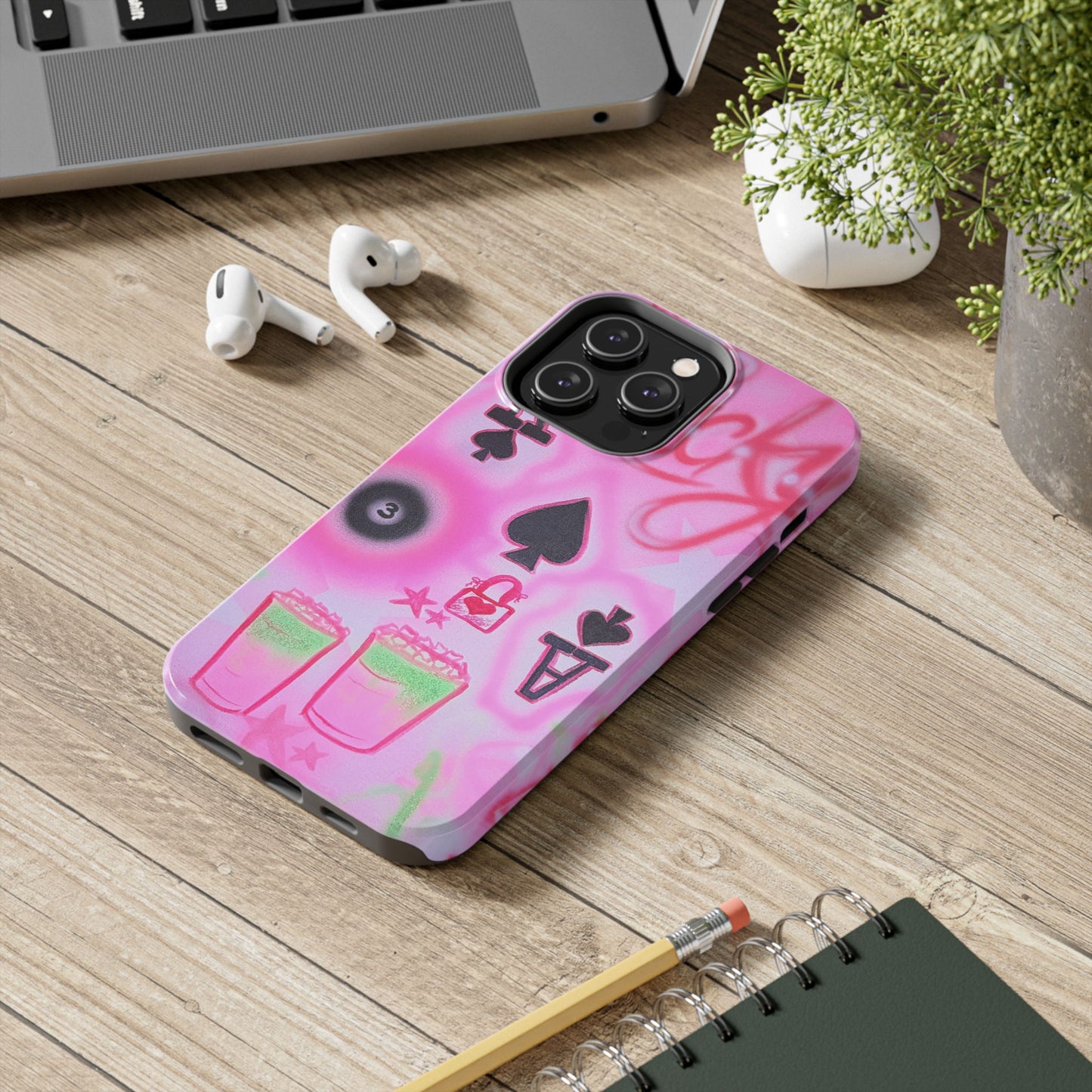 "lucky ace" airbrush iPhone case