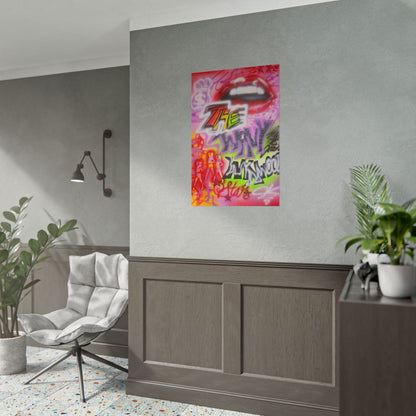 "wynwood gold" airbrush rolled print