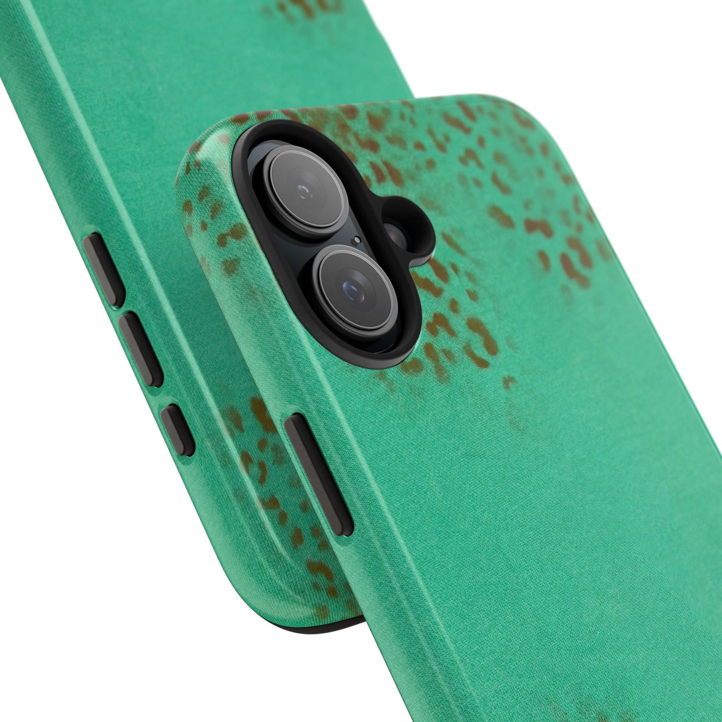 "teal cheetah" airbrush iPhone case