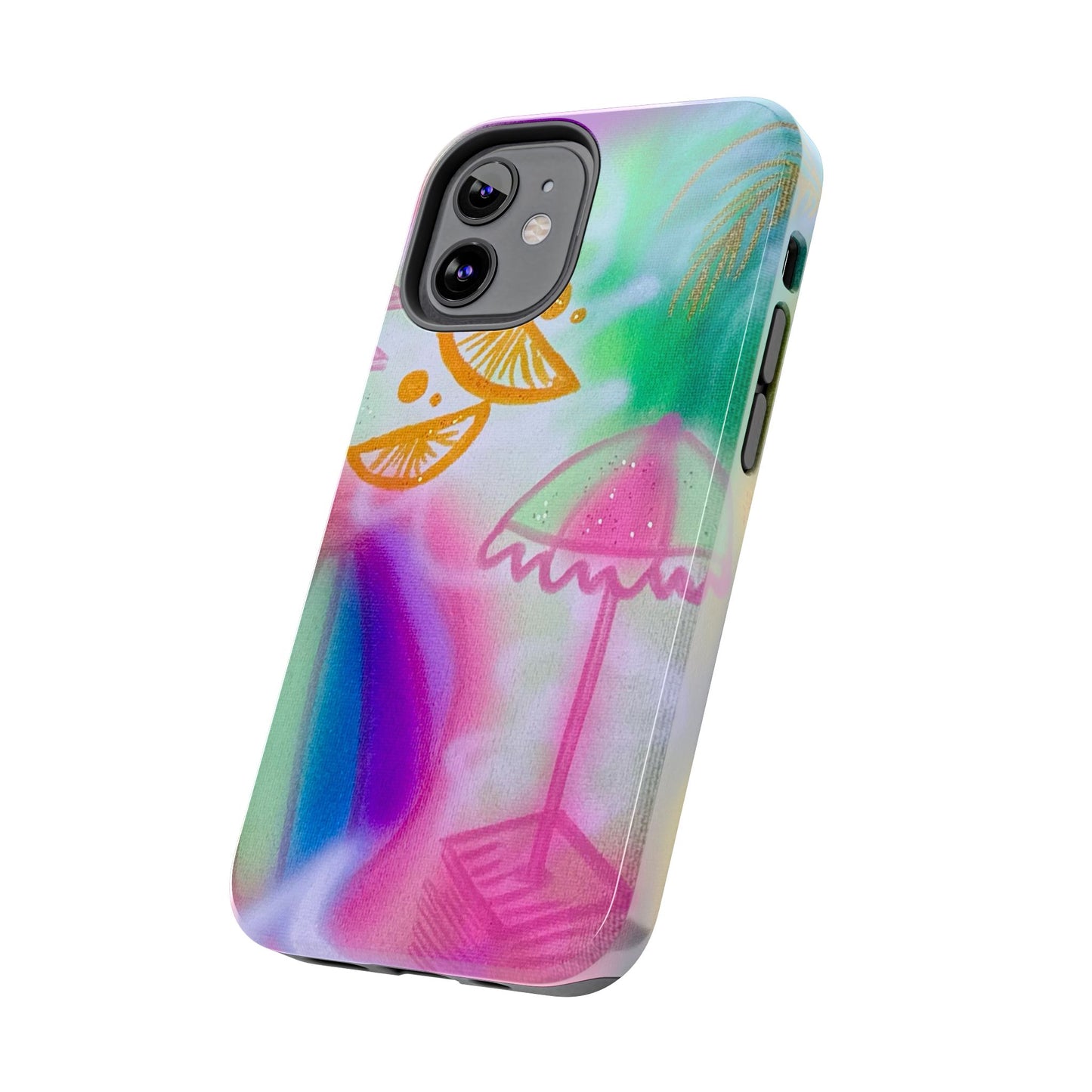 "on the beach" airbrush iPhone case