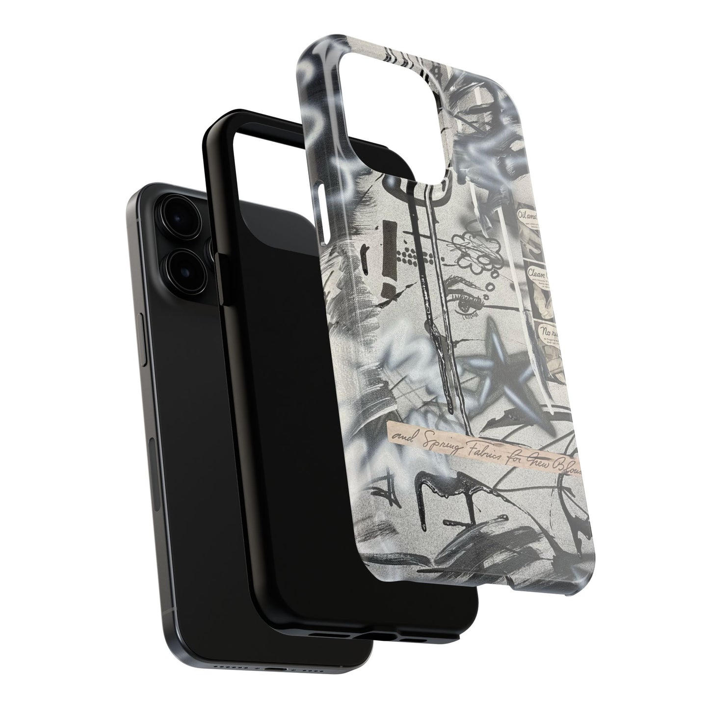 "monochrome mood" airbrush iPhone case