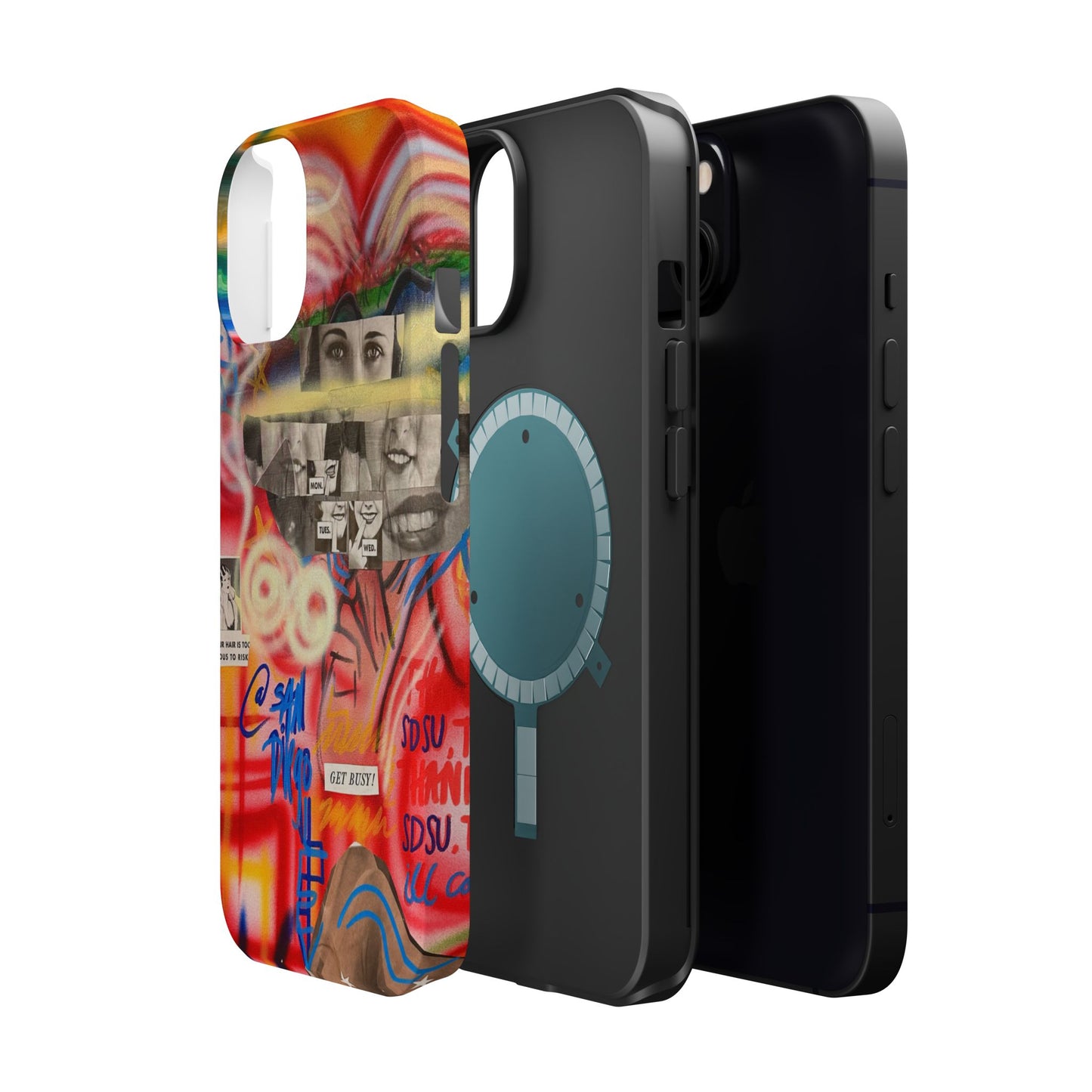 MagSafe Limited Edition "Get Busy" Airbrush iPhone Hülle
