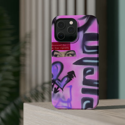 MagSafe "purple princess" airbrush iPhone case