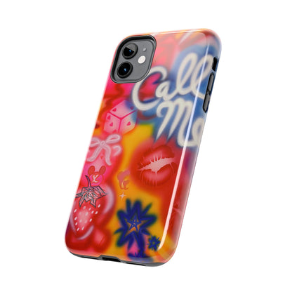 "CALL ME!" airbrush iPhone case