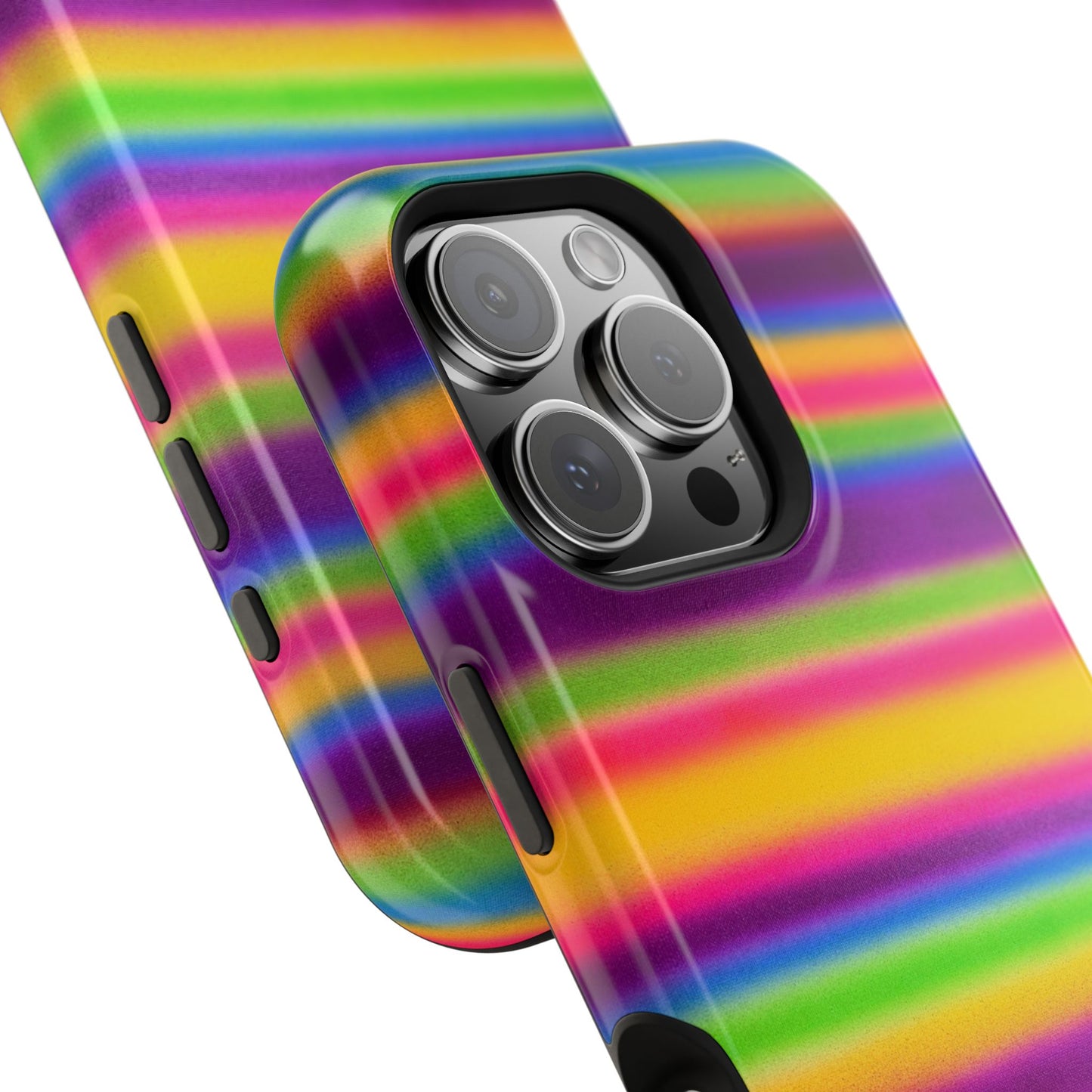 MagSafe "colorful stripes" airbrush iPhone case