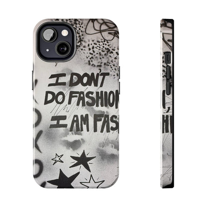 "i am fashion" airbrush iPhone case