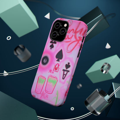 MagSafe "lucky ace" airbrush iPhone case