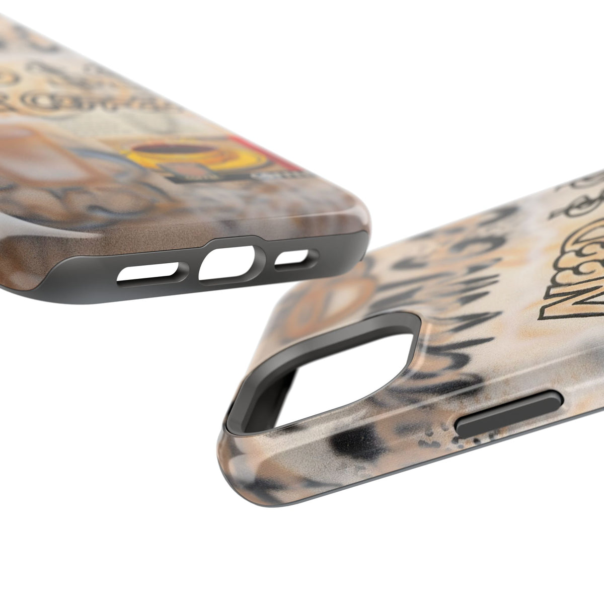 MagSafe "need $$ for coffee" airbrush iPhone case