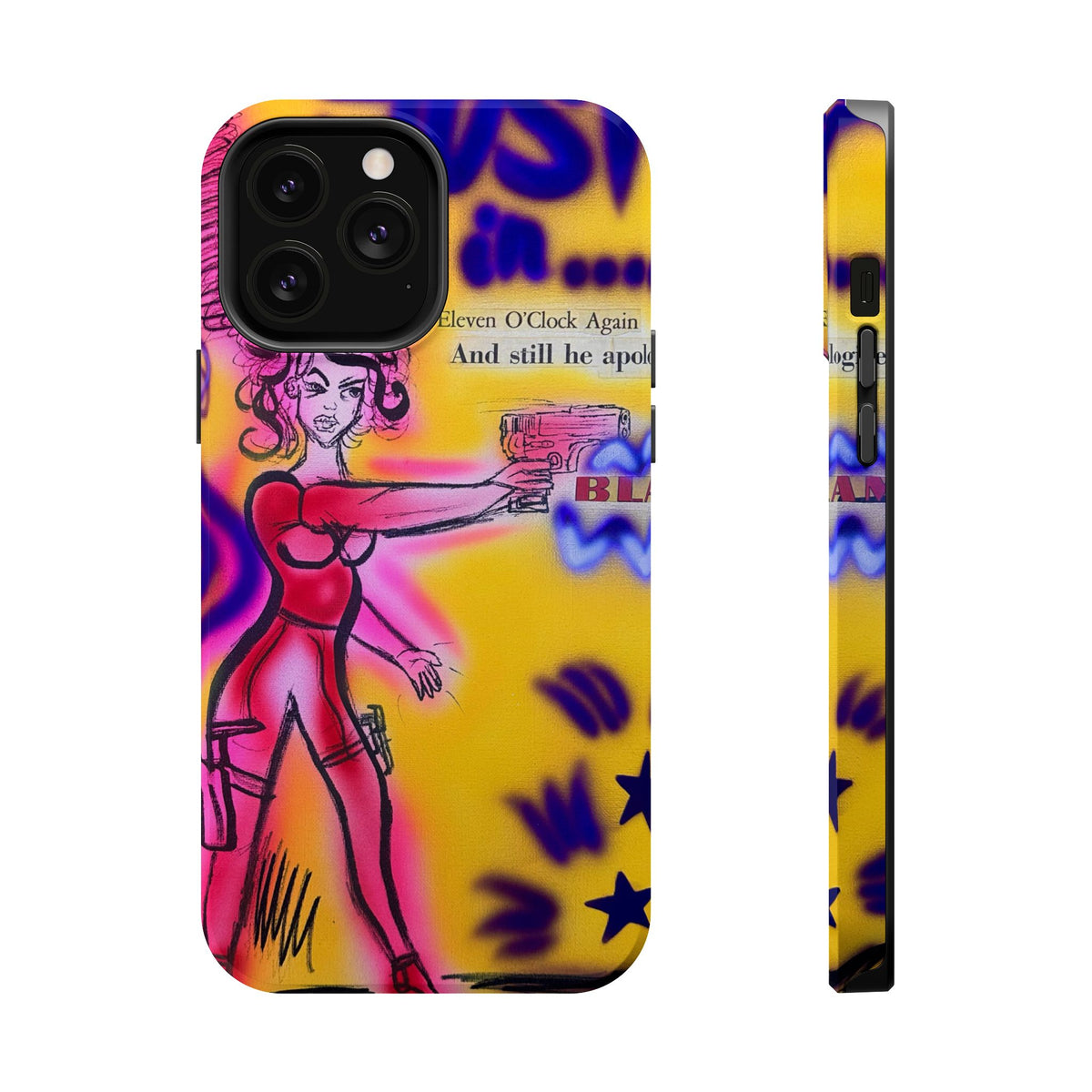 MagSafe "spiraling thoughts" airbrush iPhone case
