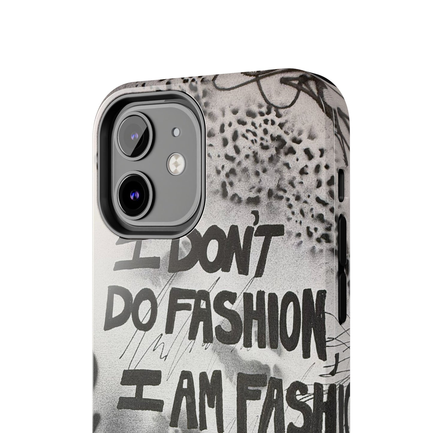 "i am fashion" airbrush iPhone case