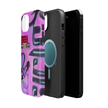 MagSafe "purple princess" airbrush iPhone case