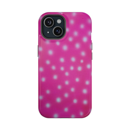 MagSafe "bubblegum polka dot" airbrush iPhone case