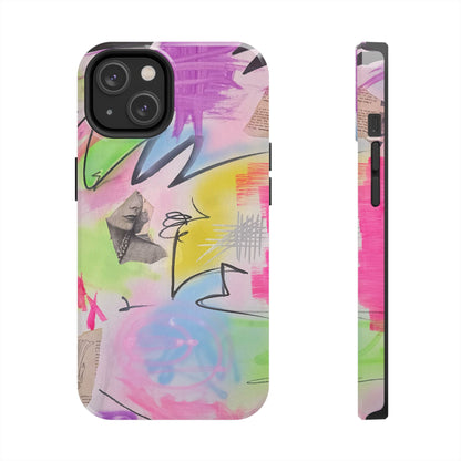 "pastel static" airbrush iPhone case