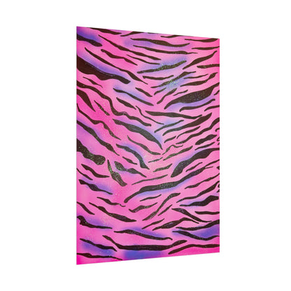 "glitter zebra" airbrush rolled print