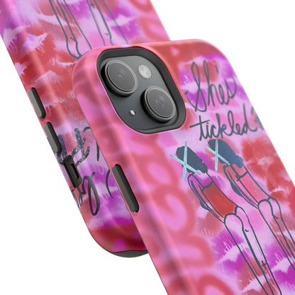 MagSafe "tickled pink" airbrush iPhone case