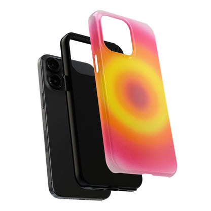 "pink lemonade aura" airbrush iPhone case