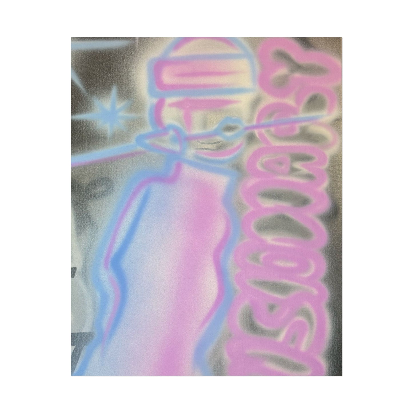 "visionary" pt. 2 airbrush rolled print