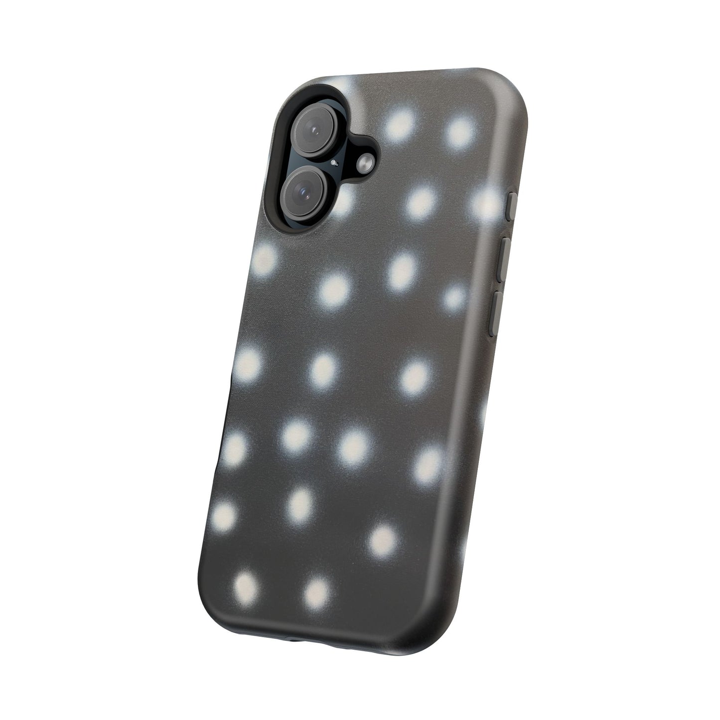 MagSafe "coconut noir polka dot" airbrush iPhone case