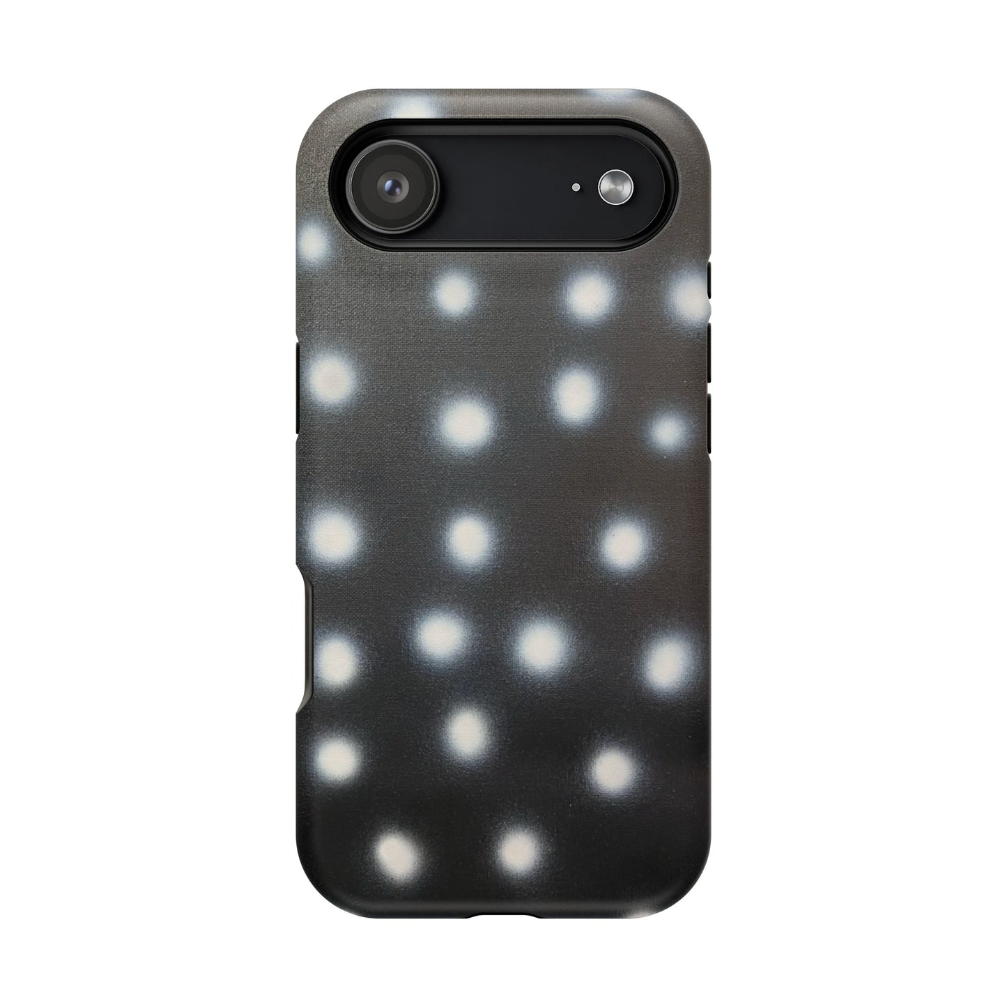 MagSafe "coconut noir polka dot" airbrush iPhone case