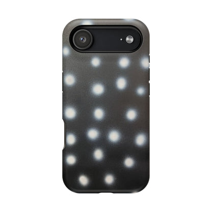 MagSafe "coconut noir polka dot" airbrush iPhone case