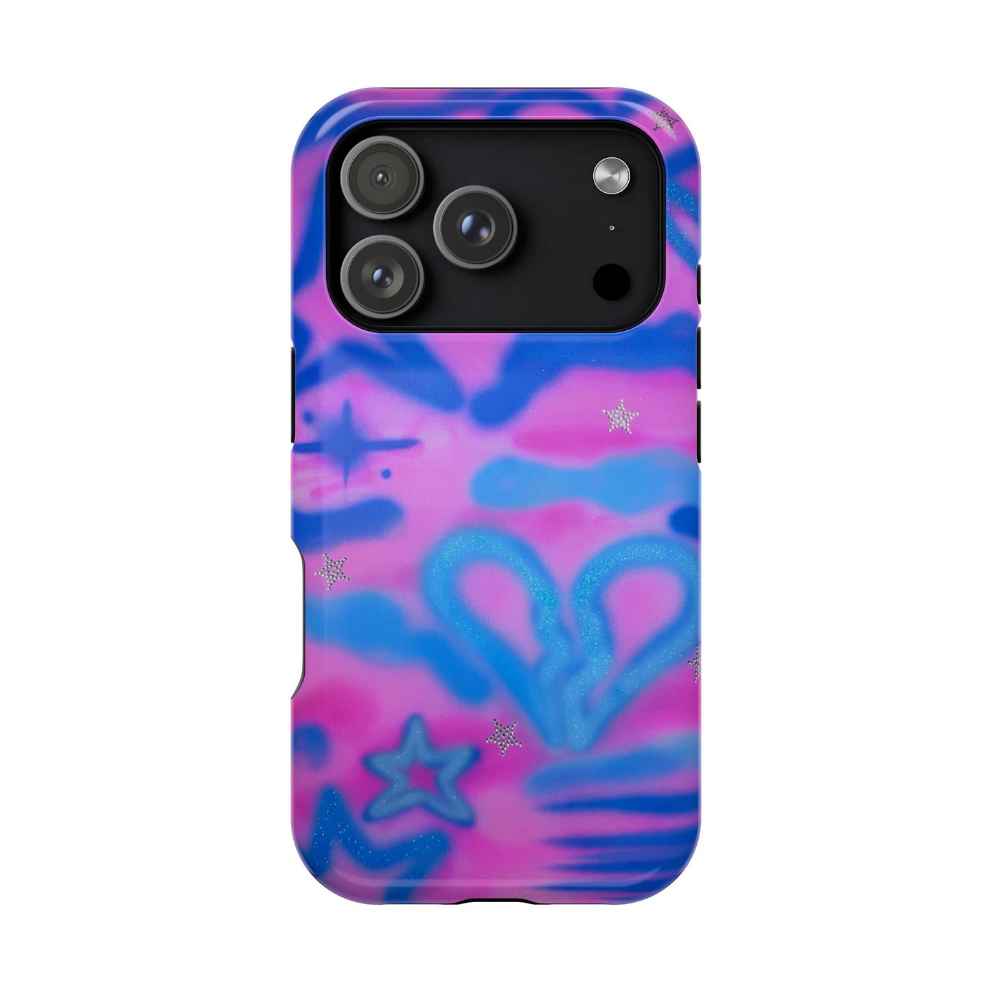 MagSafe "blue camo" airbrush iPhone case