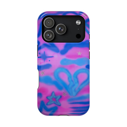 MagSafe "blue camo" airbrush iPhone case