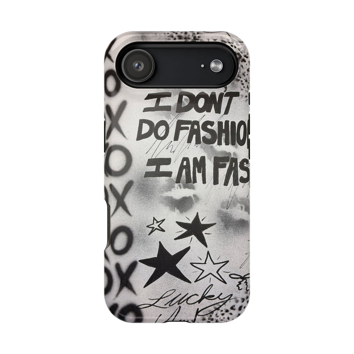 MagSafe "i am fashion" airbrush iPhone case