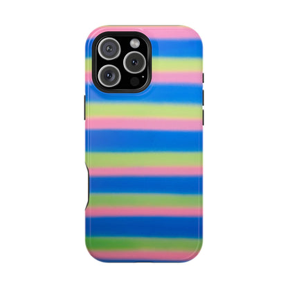 MagSafe "sherbet stripes" airbrush iPhone case