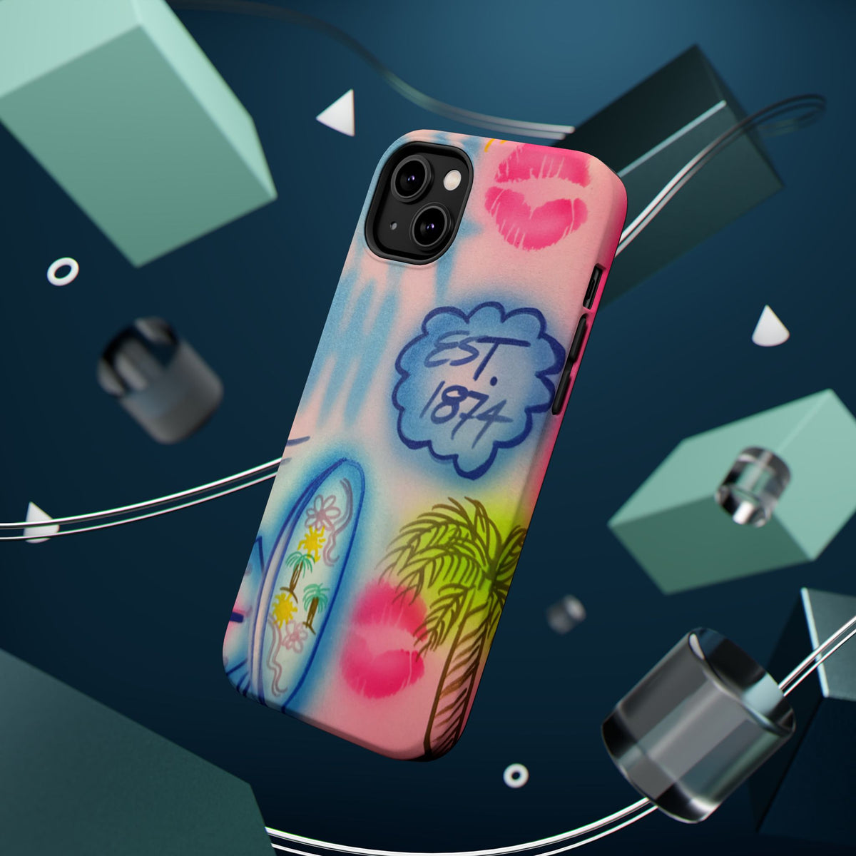 MagSafe "in the wave" airbrush iPhone case
