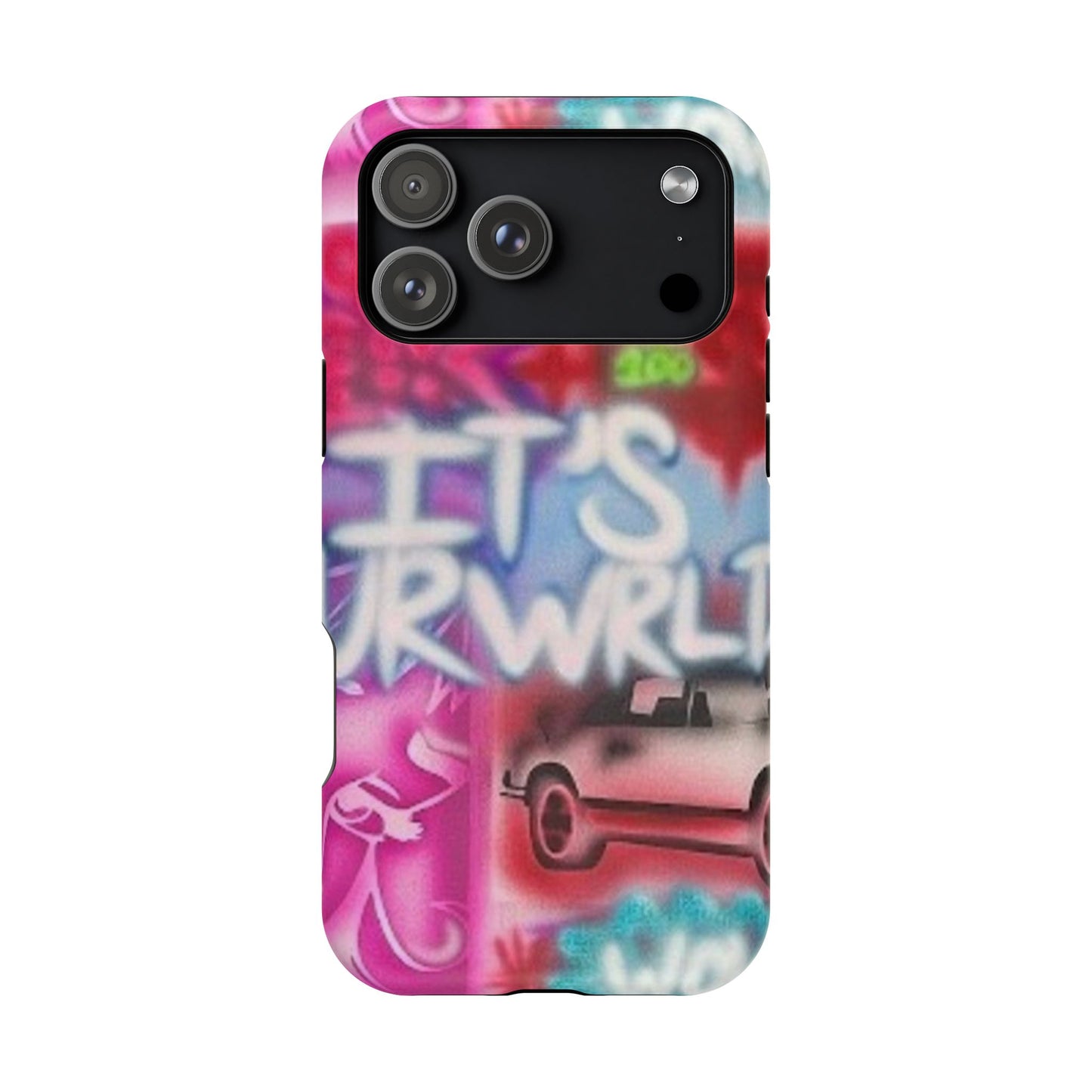 MagSafe „its ur WRLD“ Airbrush iPhone Hülle