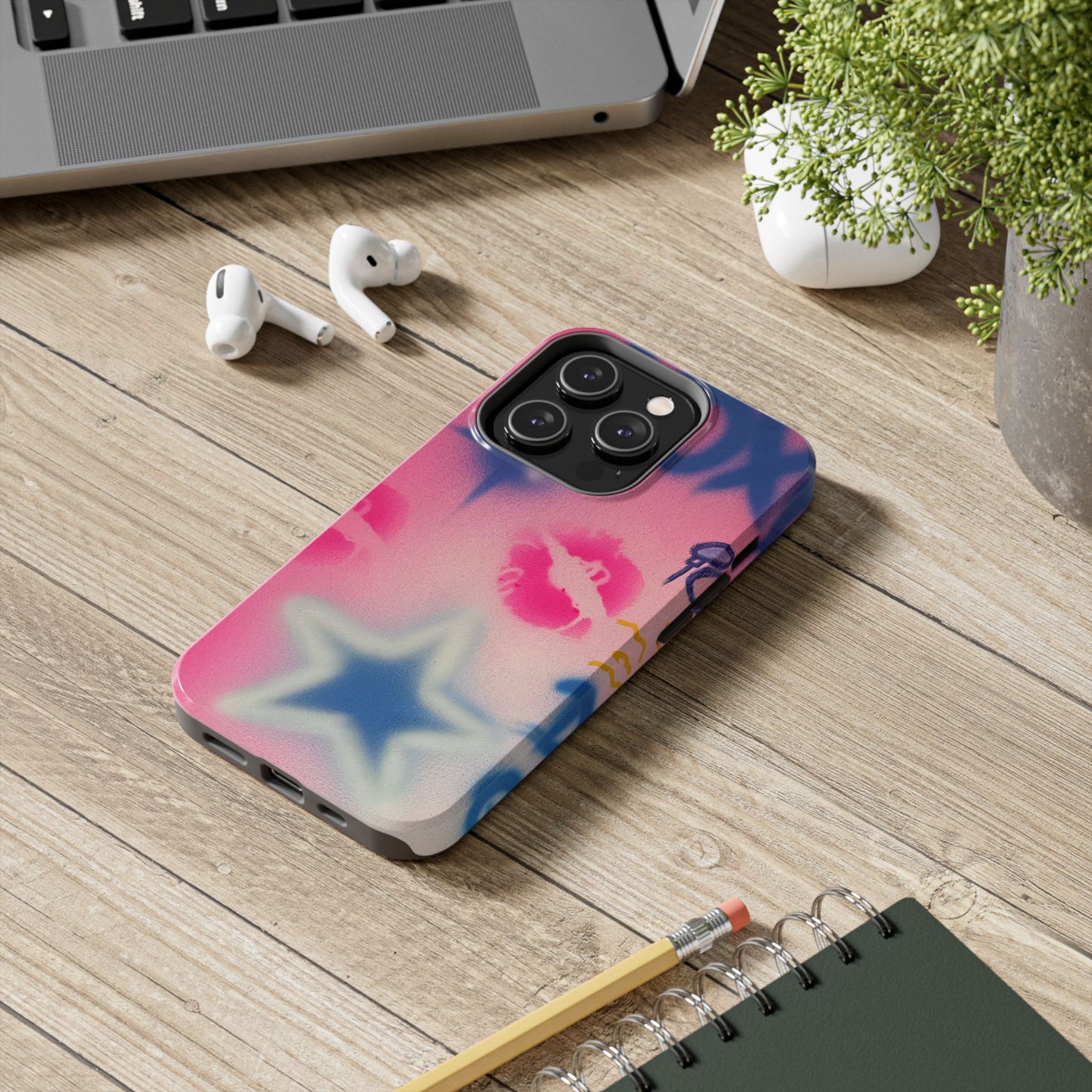"star symbol" airbrush iPhone case
