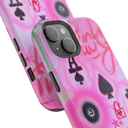 MagSafe "lucky ace" airbrush iPhone case